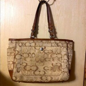 Coach signature baby bag tote